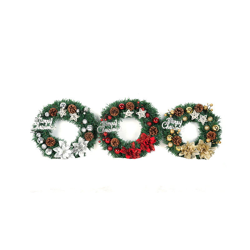 35cm Christmas Wreath Rattan Door Hanging Decorations