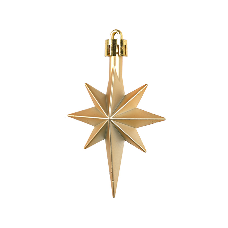 Champagne Gold Diamond Powder Explosion Star Decoration Christmas Pendant