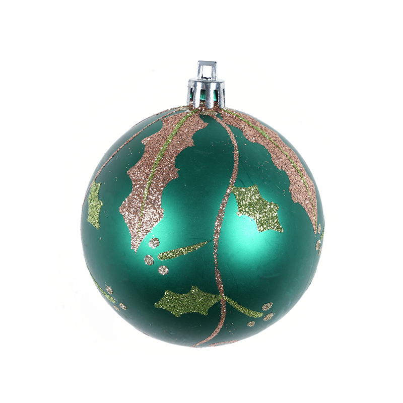 Christmas Decoration Supplies Painted Plastic Christmas Ball Pendant