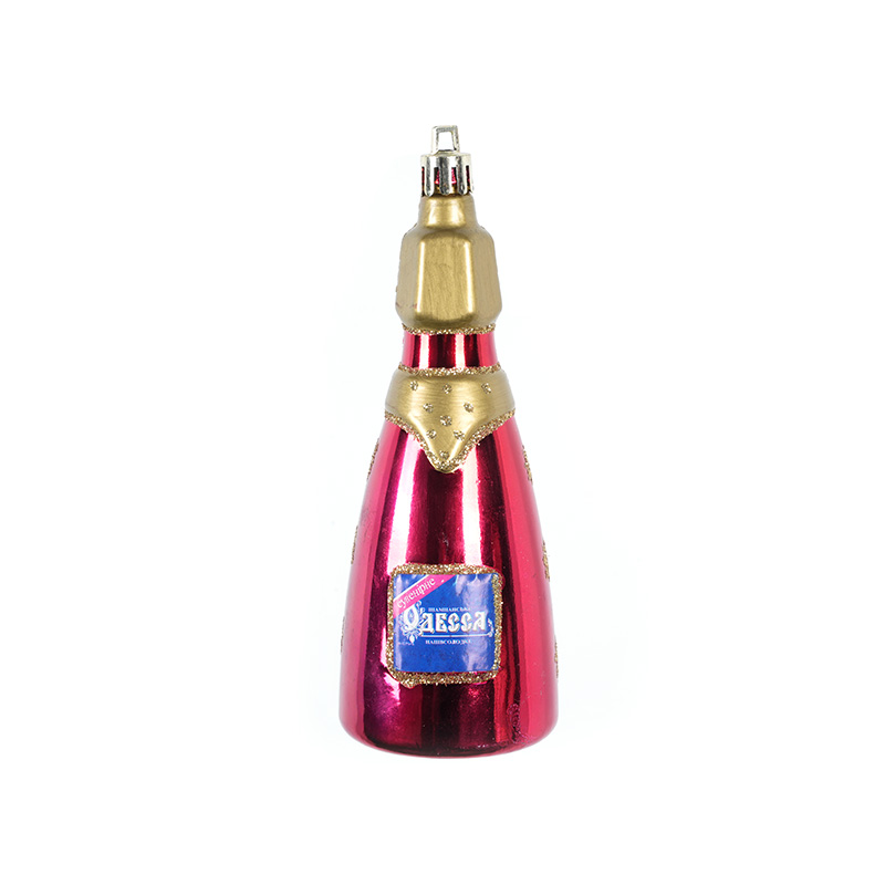 Creative Champagne Bottle Shape Christmas Tree Holiday Hanging Ball