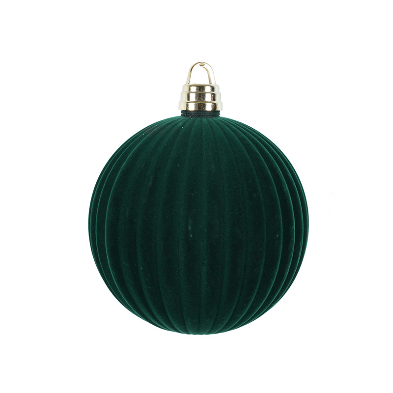 Dark Velvet Flocked Ball Christmas Ball Christmas Tree Decorations