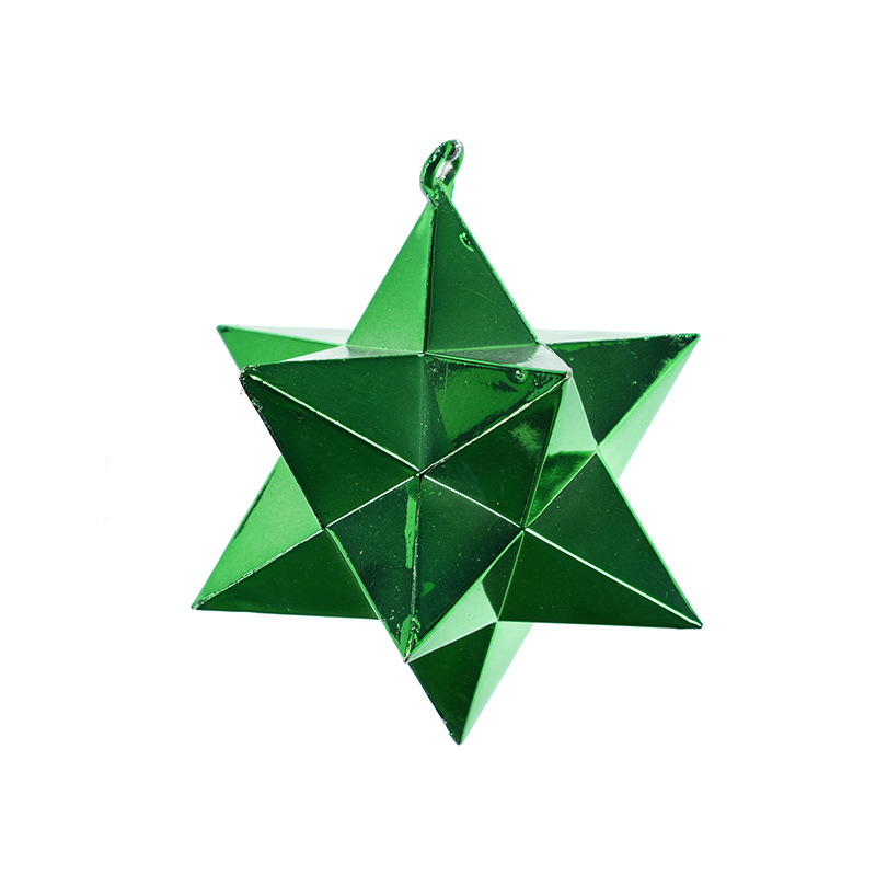 Plastic Electroplated Five-Pointed Star Tree Top Star Holiday Decoration Props